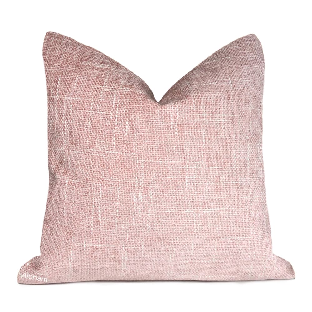 CLEARANCE) Bailey Blush Pink Tweed Textured Pillow Cover – Aloriam