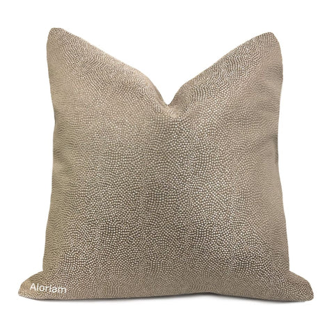 Candace Brown Pearly Micro Dots Pillow Cover - Aloriam