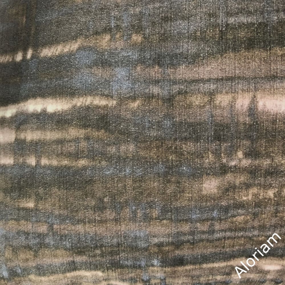 Dante Brown Slate Blue Gray Abstract Velvet Pillow Cover - Aloriam