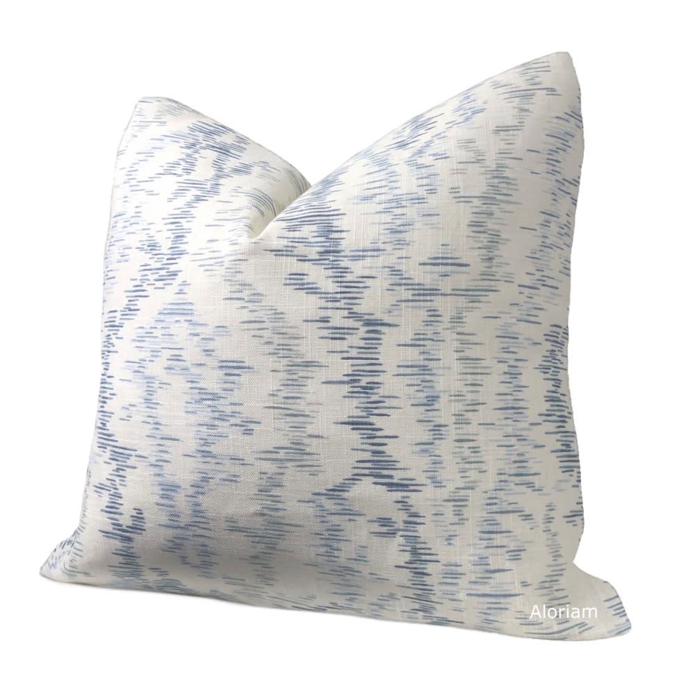 French General Provincial Moire Chambray Blue Pillow Cover - Aloriam