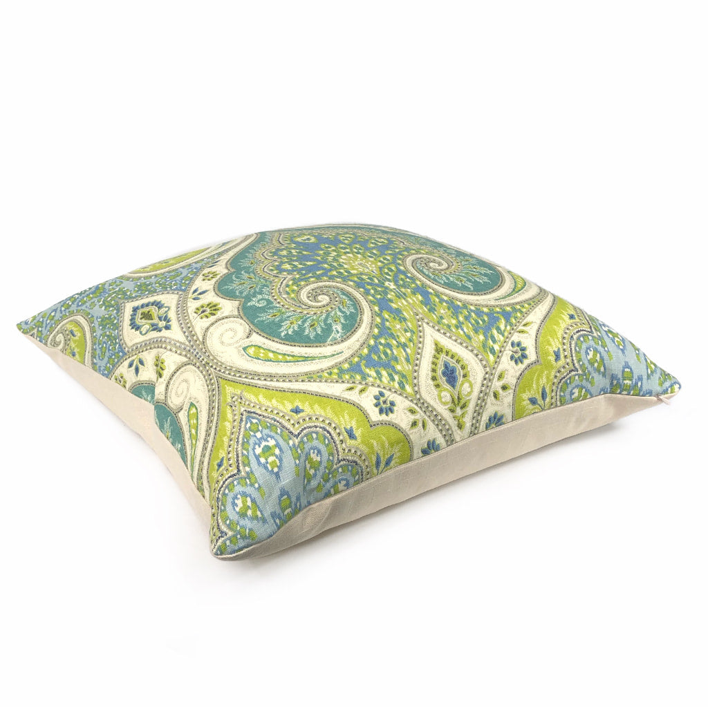 Kravet Latika Pool Paisley Medallion Pillow Cover