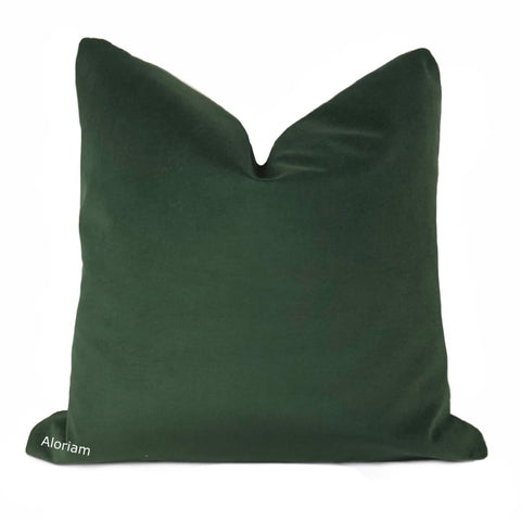 Ancona Dark Jungle Green Velvet Pillow Cover - Aloriam