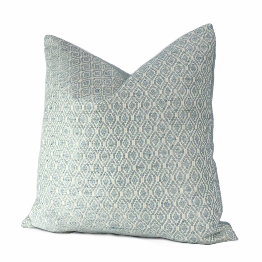 Averie Aquamarine Diamonds Geometric Pillow Cover - Aloriam