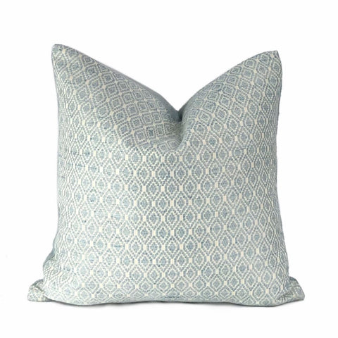 Averie Aquamarine Diamonds Geometric Pillow Cover - Aloriam