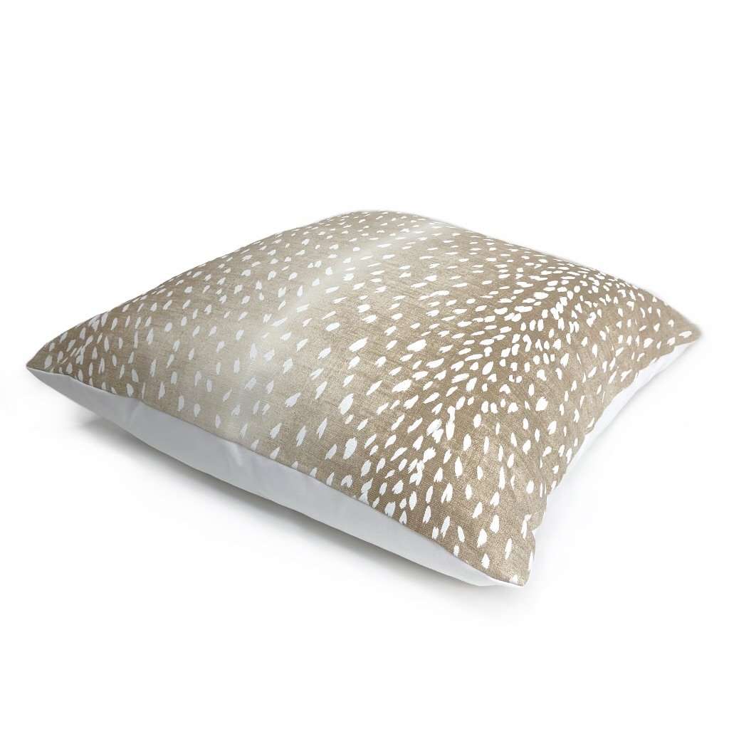 18x18 Fawn Pillow Cover / 18x18 Beige pillow / 18x18 accent pillow