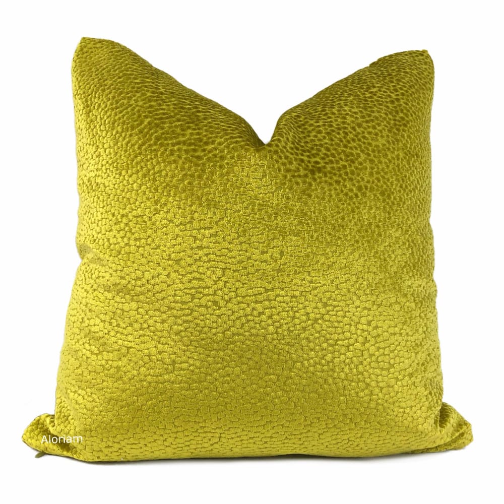Comtessa Acid Yellow Gold Velvet Dots Pillow Cover – Aloriam