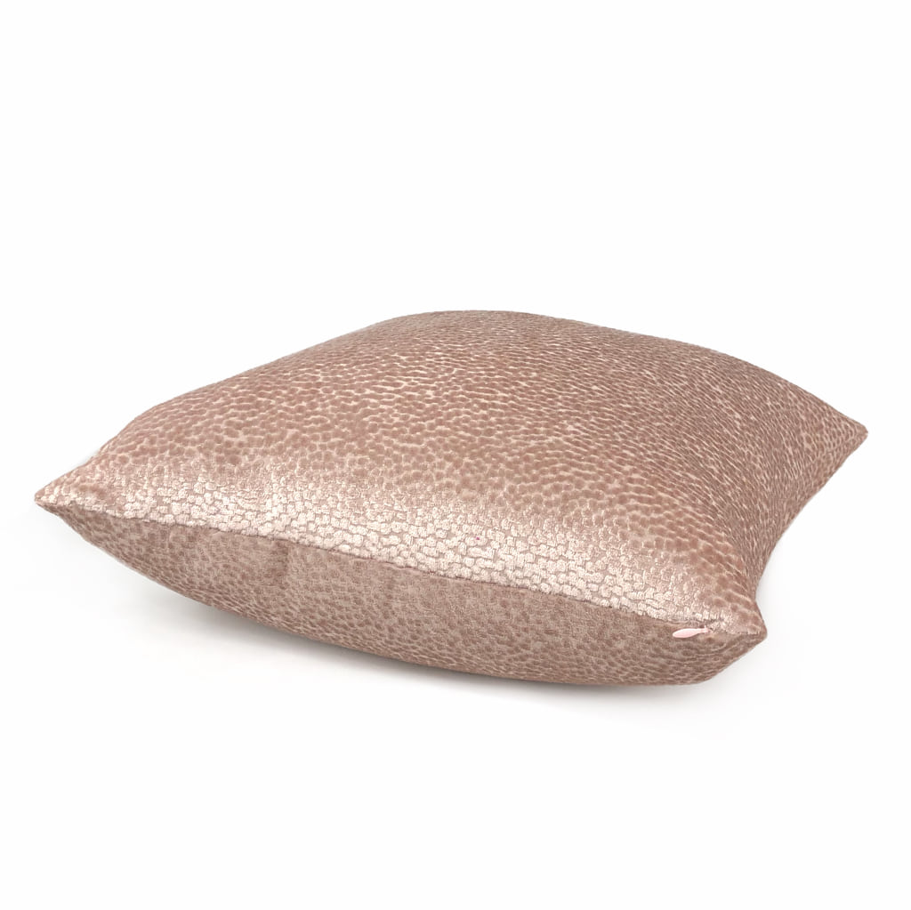 Comtessa Pink Quartz Velvet Dots Pillow Cover