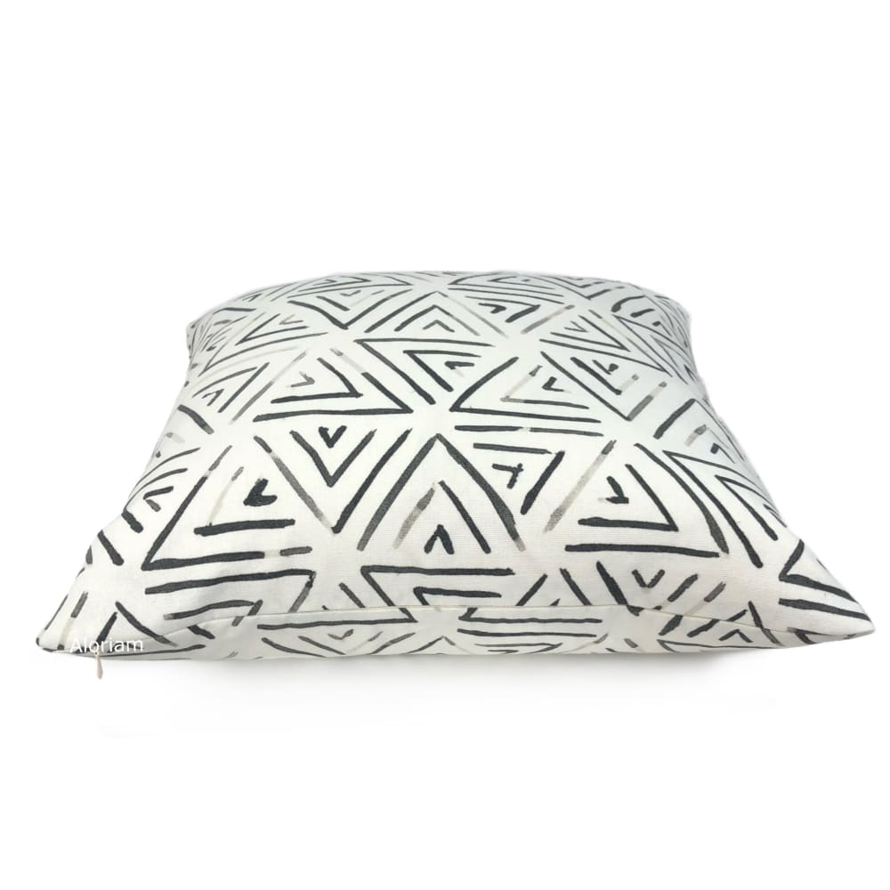 Dylan Black White Triangle Print Pillow Cover - Aloriam