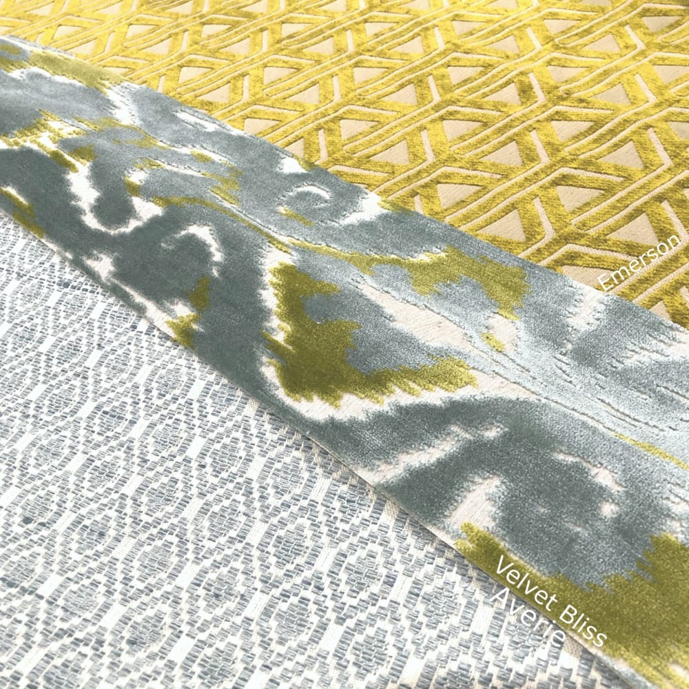 Emerson Chartreuse Wishbone Lattice Pillow Cover - Aloriam