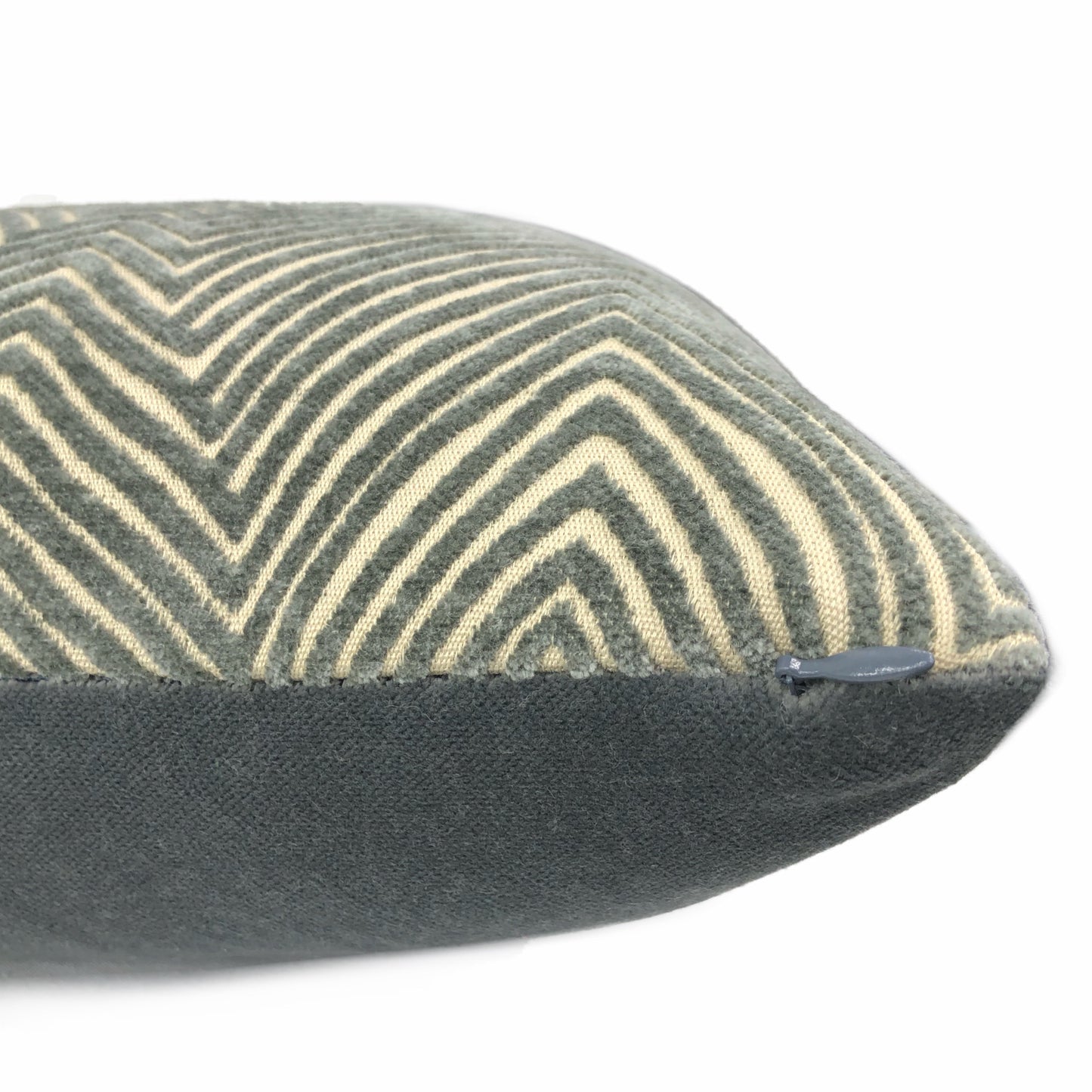 Chrysler Art Deco Smoke Gray Textured Pillow Cover