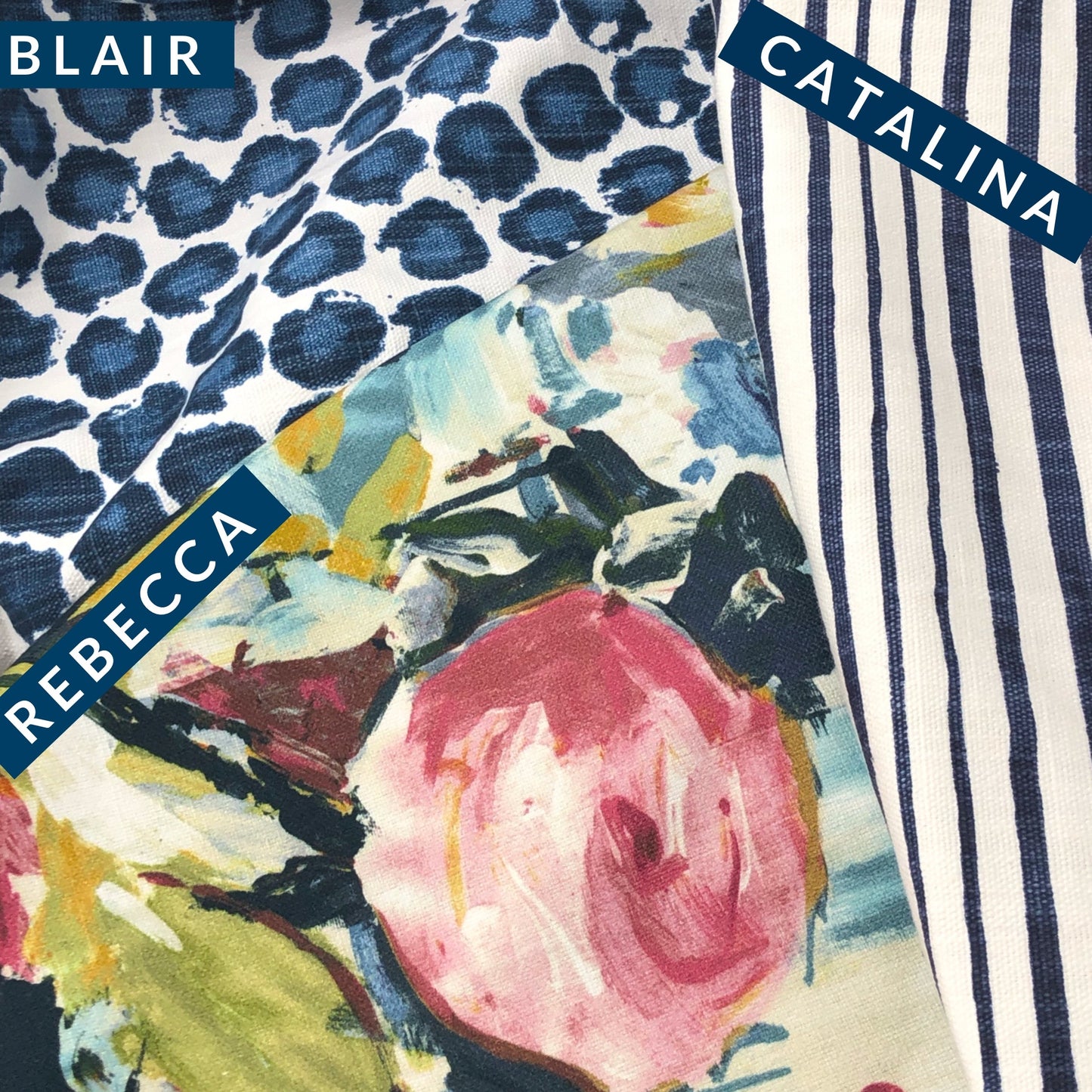 Catalina Navy Blue White Stripe Pillow Cover