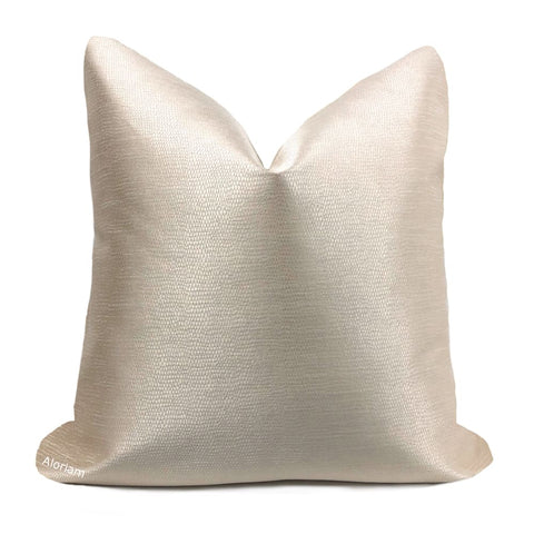 Keira Pearlescent Champagne Pillow Cover - Aloriam