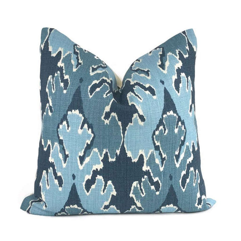 Kelly Wearstler Bengal Bazaar Teal Blue Linen Pillow Cover Cushion Pillow Case Euro Sham 16x16 18x18 20x20 22x22 24x24 26x26 28x28 Lumbar Pillow 12x18 12x20 12x24 14x20 16x26 by Aloriam