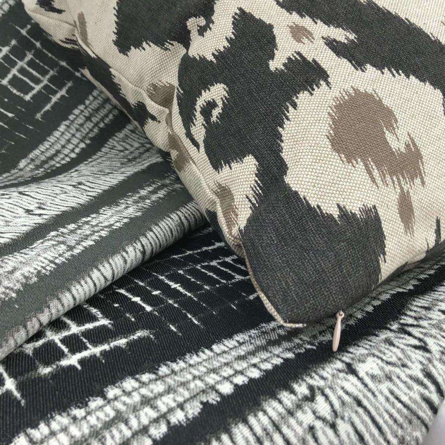 Kordari Soft Black Tribal Stripe Pillow Cover Cushion Pillow Case Euro Sham 16x16 18x18 20x20 22x22 24x24 26x26 28x28 Lumbar Pillow 12x18 12x20 12x24 14x20 16x26 by Aloriam