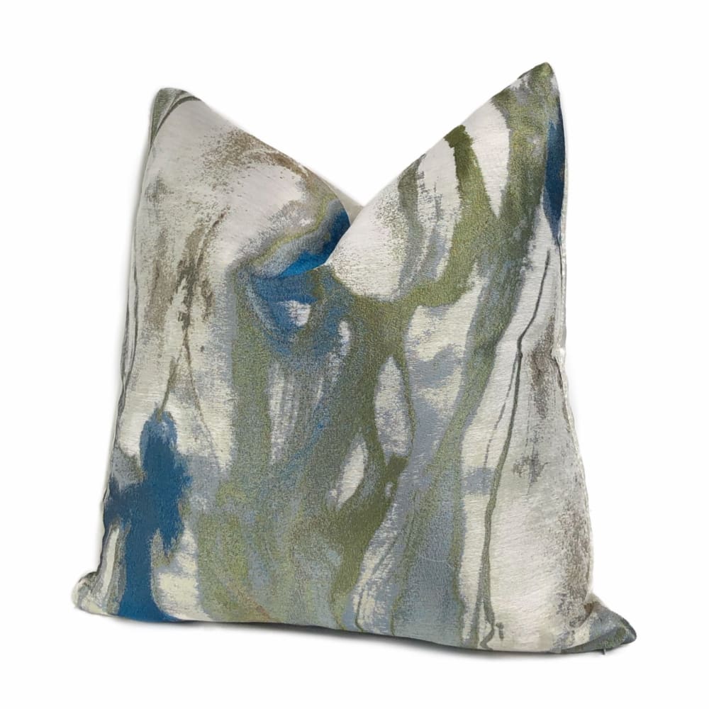 Miravel Azure Blue Abstract Pillow Cover - Aloriam