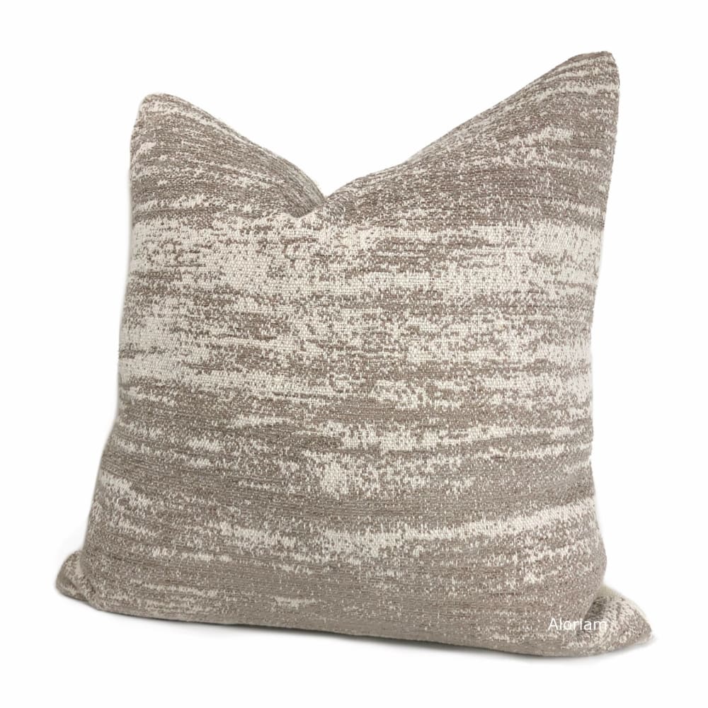Newport Sandstone Cream Abstract Texture Pillow Cover - Aloriam