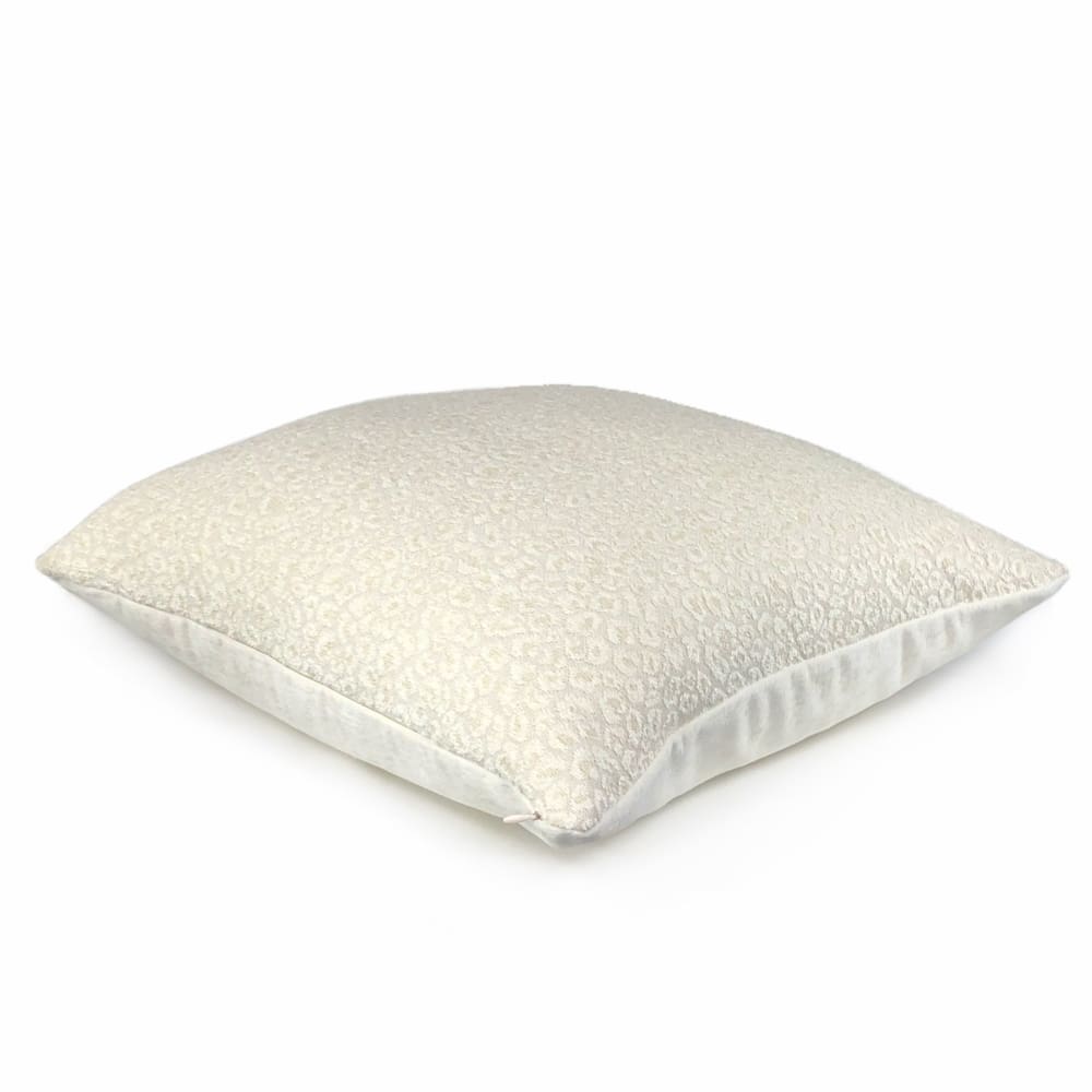 Niobe Snow Leopard Spots Chenille Pillow Cover - Aloriam