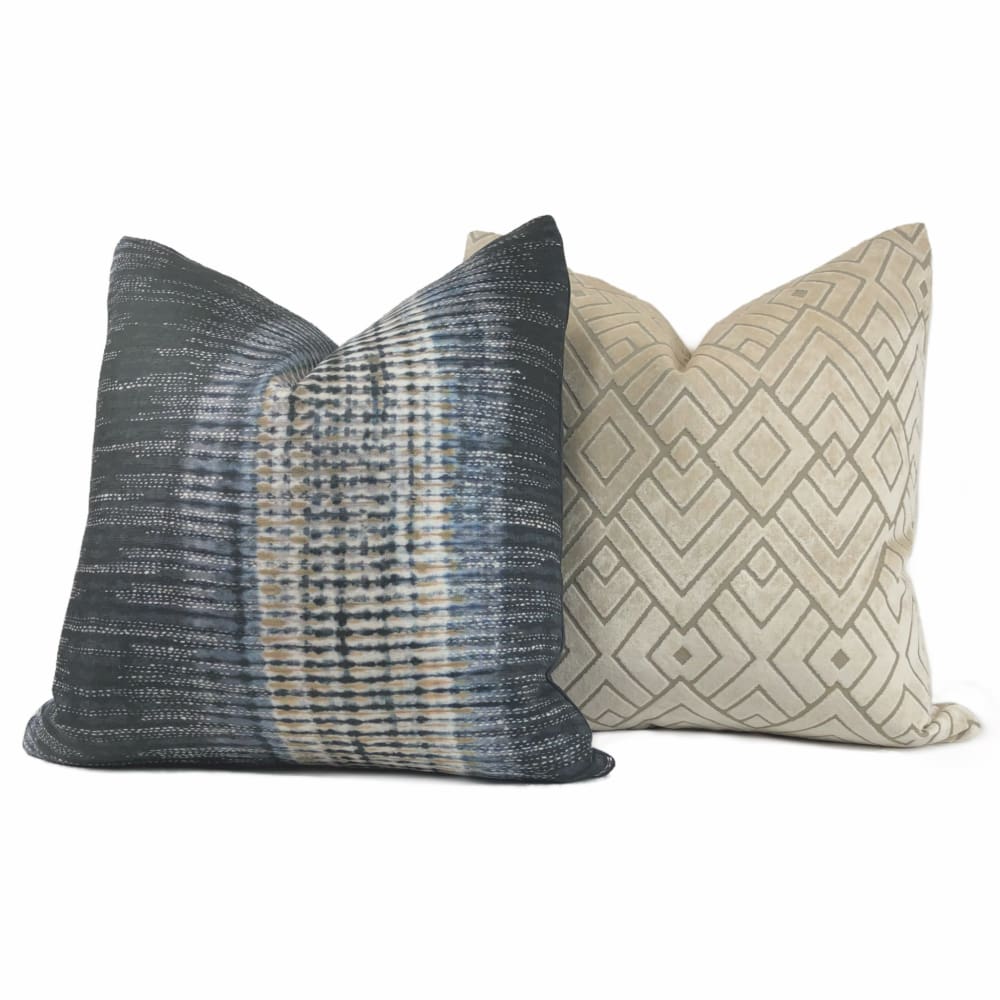 Pierre Frey Argoun Nuit Ethnic Stripe Pillow Cover - Aloriam