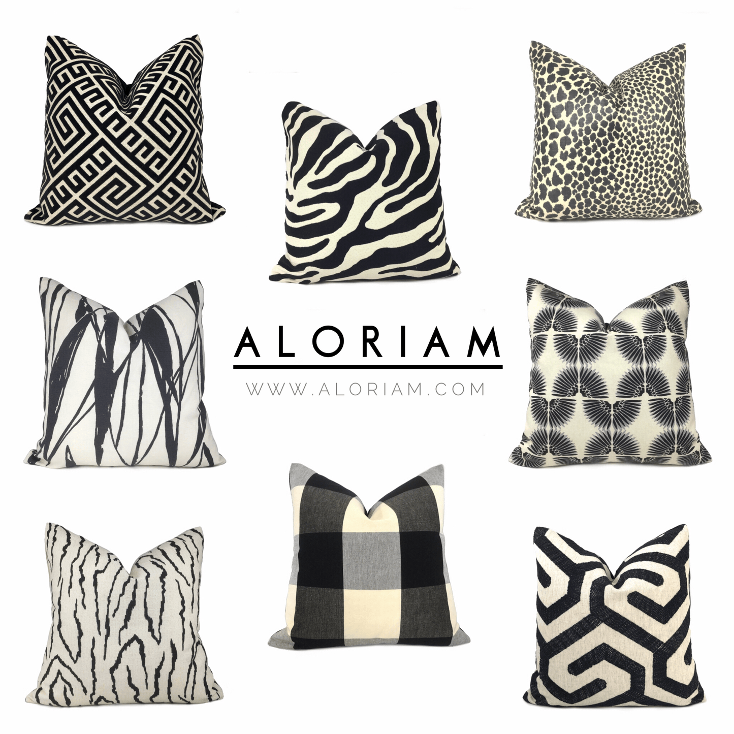 Pingvellir Onyx & Cream Abstract Linear Pillow Cover Cushion Pillow Case Euro Sham 16x16 18x18 20x20 22x22 24x24 26x26 28x28 Lumbar Pillow 12x18 12x20 12x24 14x20 16x26 by Aloriam