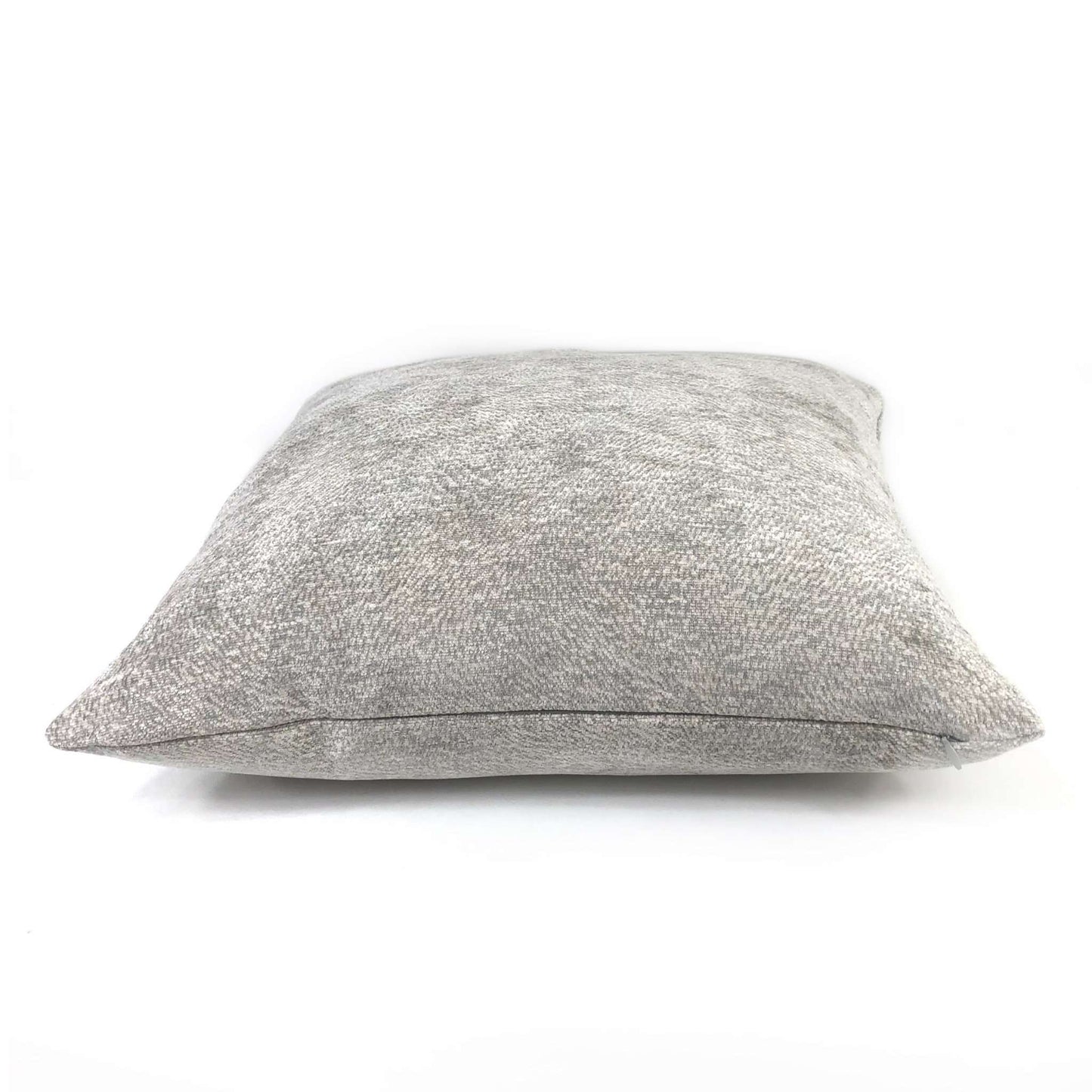 Preen Platinum Gray Minimalist Swirl Chenille Pillow Cover Cushion Pillow Case Euro Sham 16x16 18x18 20x20 22x22 24x24 26x26 28x28 Lumbar Pillow 12x18 12x20 12x24 14x20 16x26 by Aloriam