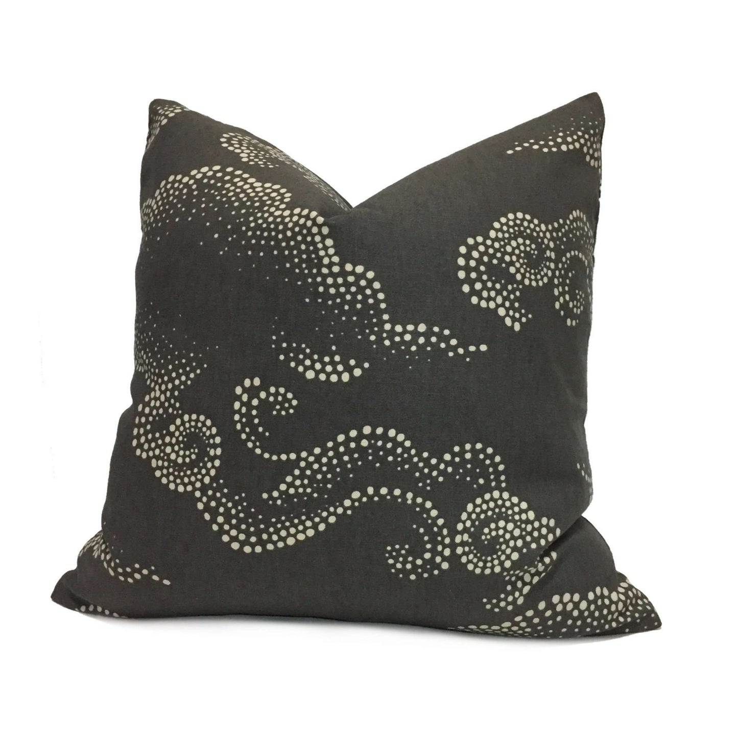 Robert Allen Dwell Studio Cloudburst Graphite Asian Pillow Cover by Aloriam