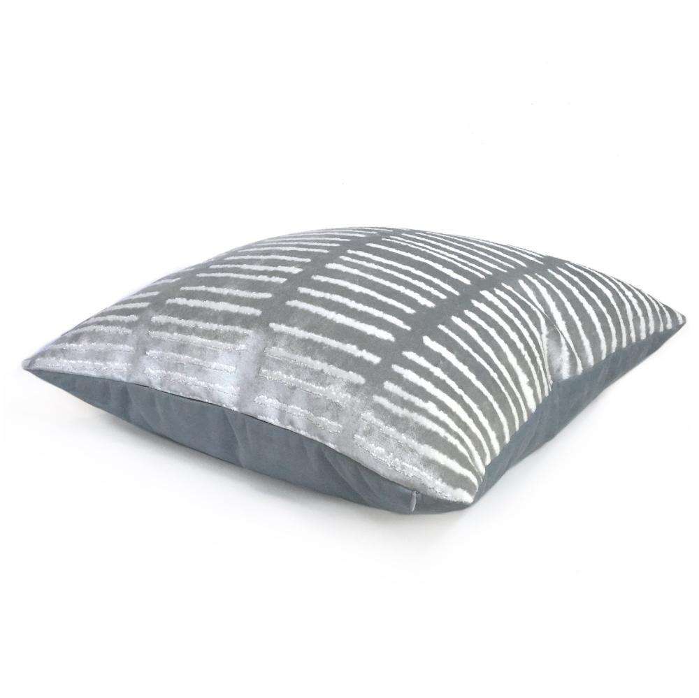 Robert Allen Everton Row Twilight Opal Blue Modern Velvet Pillow Cover Cushion Pillow Case Euro Sham 16x16 18x18 20x20 22x22 24x24 26x26 28x28 Lumbar Pillow 12x18 12x20 12x24 14x20 16x26 by Aloriam