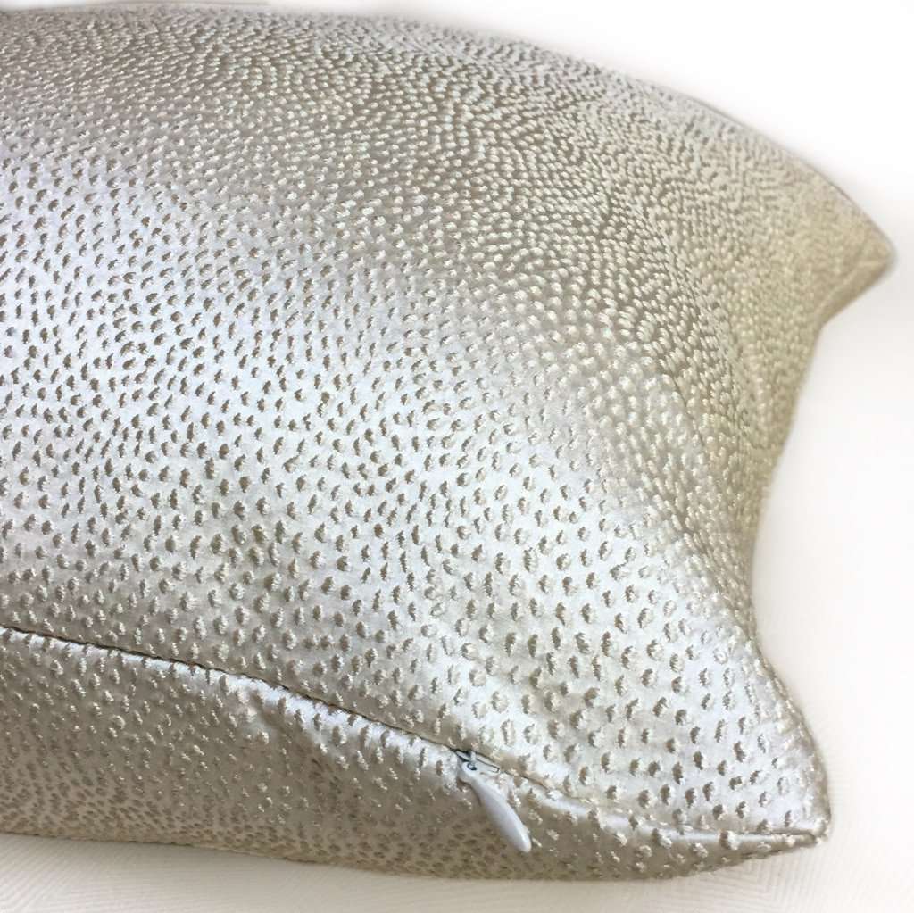 Robert Allen Nyolani Cream Ivory Small Abstract Animal Dots Spots Pillow Cover