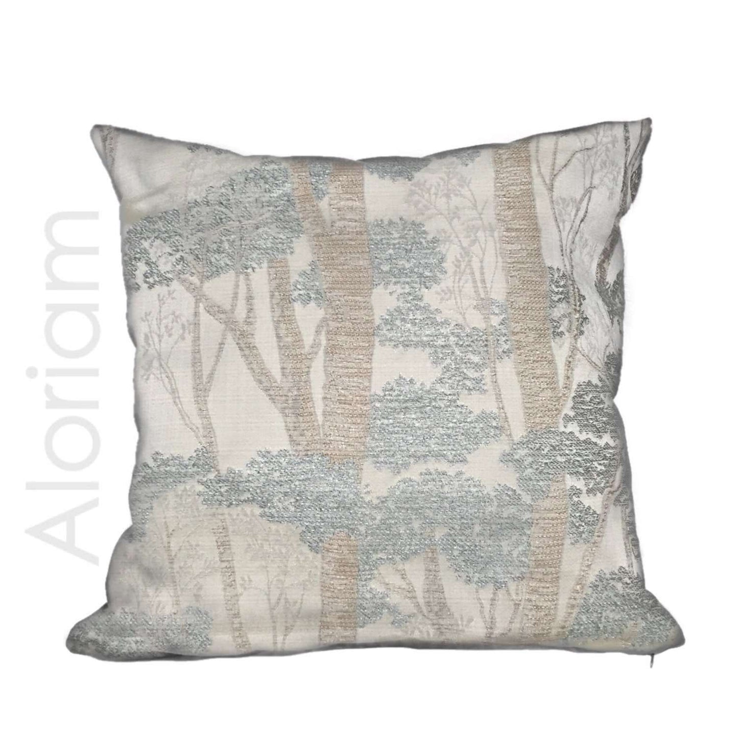 Sage Green Beige Nature Forest Trees Pillow Cushion Cover