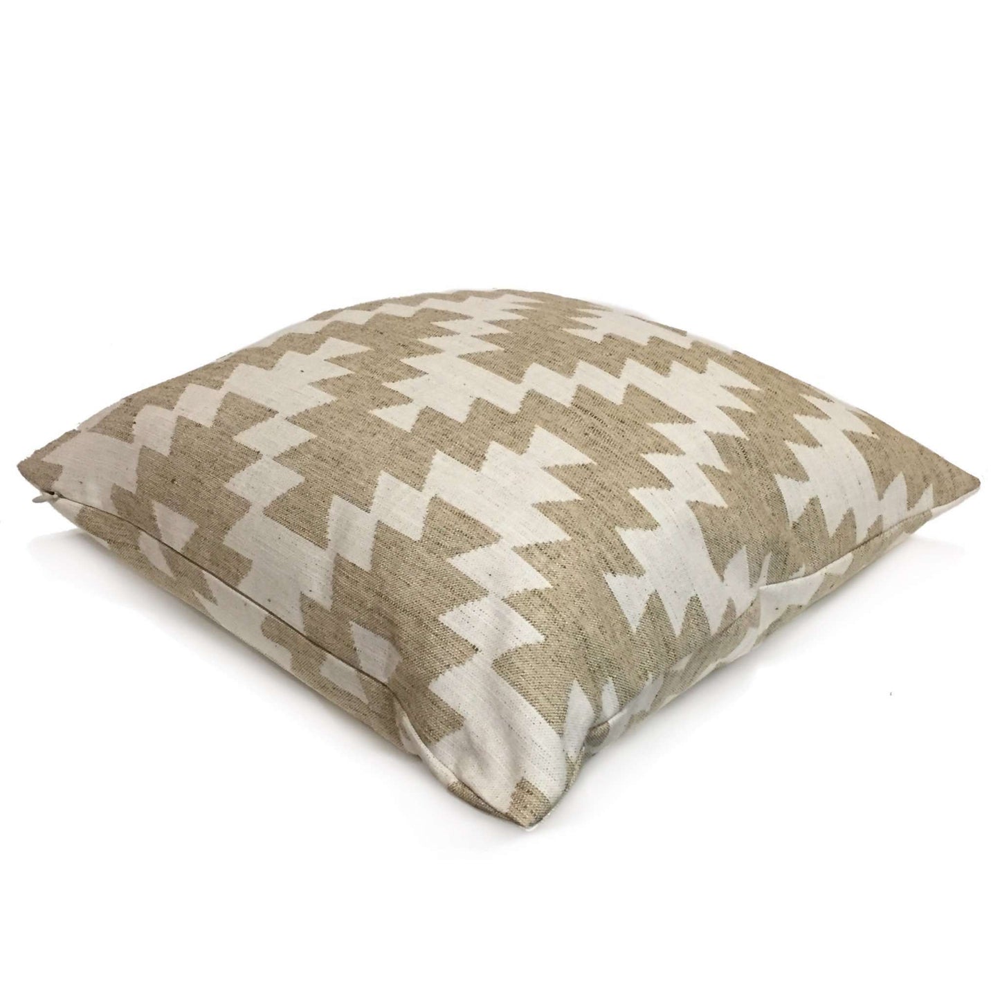 Southwest Ethnic Tribal Tan Oatmeal Beige Chevron Pillow Cover Cushion Pillow Case Euro Sham 16x16 18x18 20x20 22x22 24x24 26x26 28x28 Lumbar Pillow 12x18 12x20 12x24 14x20 16x26 by Aloriam