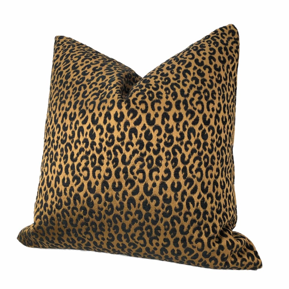 Thandi Coppery Brown Leopard Spot Pillow Cover - Aloriam