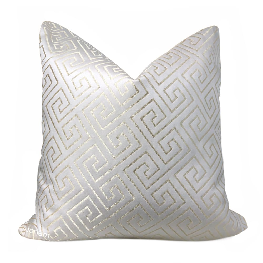 Theseus Cream Gold Greek Key Pillow Cover – Aloriam