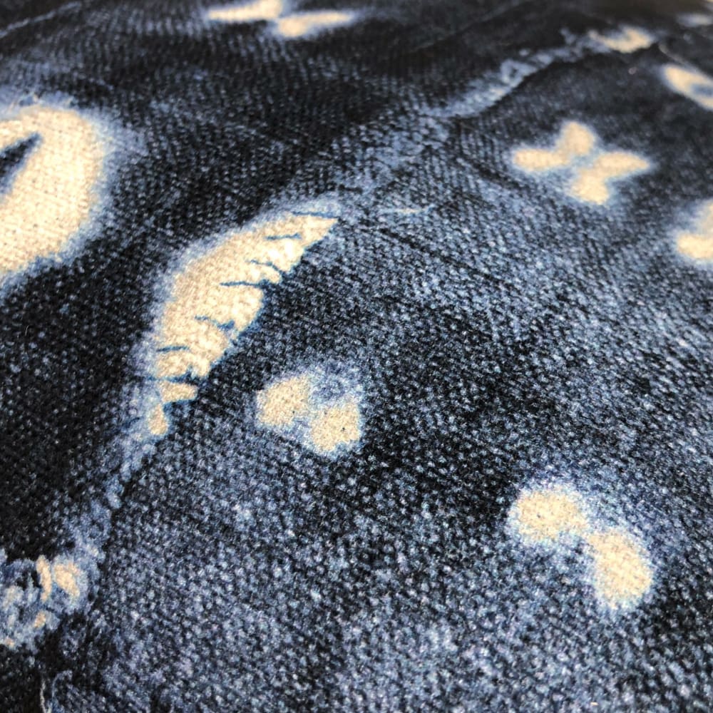 Zaza Navy Blue White African Mudcloth Style Pillow Cover - Aloriam