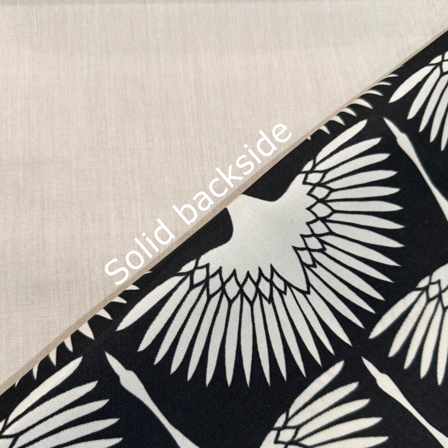 Black Cream Cranes Indoor Outdoor Pillow Cover