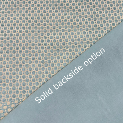 Chelsea Turquoise Blue Geometric Chenille Pillow Cover