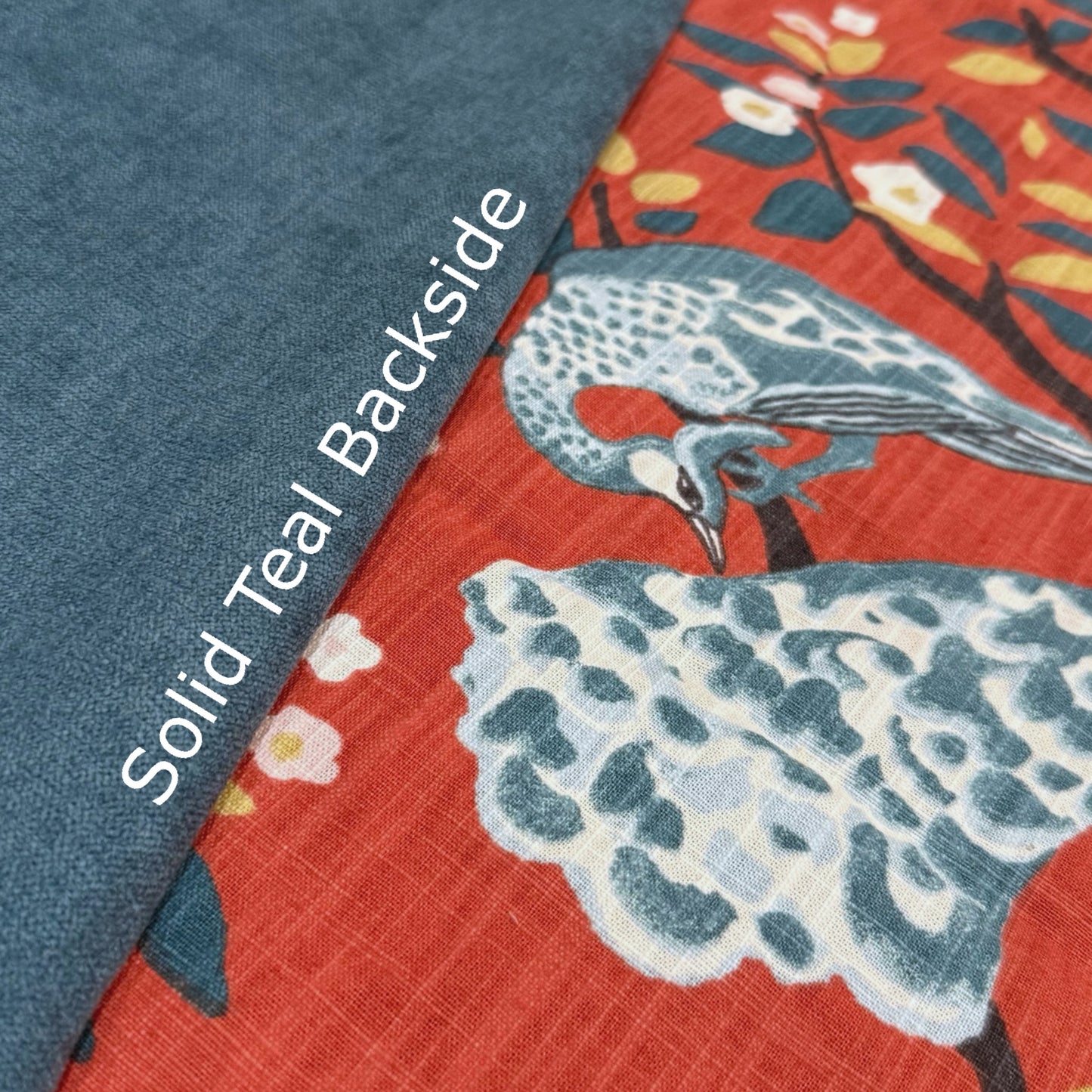 (CLEARANCE) Robert Allen Dwell Studo Plume Redux Persimmon Peacock Pillow Cover