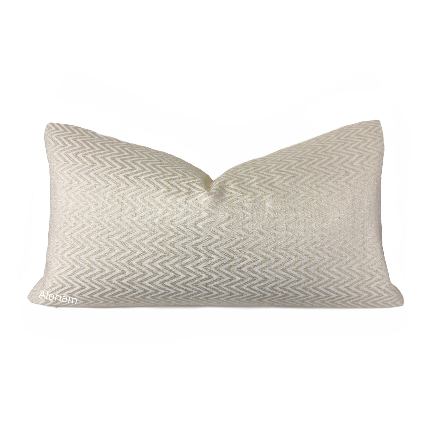 Van Ness Cream Petite Chevron Pillow Cover