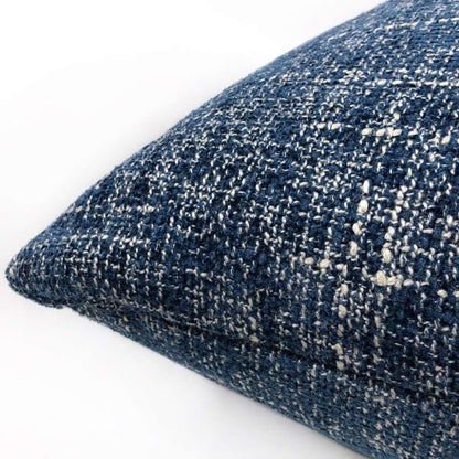 Bailey Ocean Blue Tweed Textured Pillow Cover - Aloriam