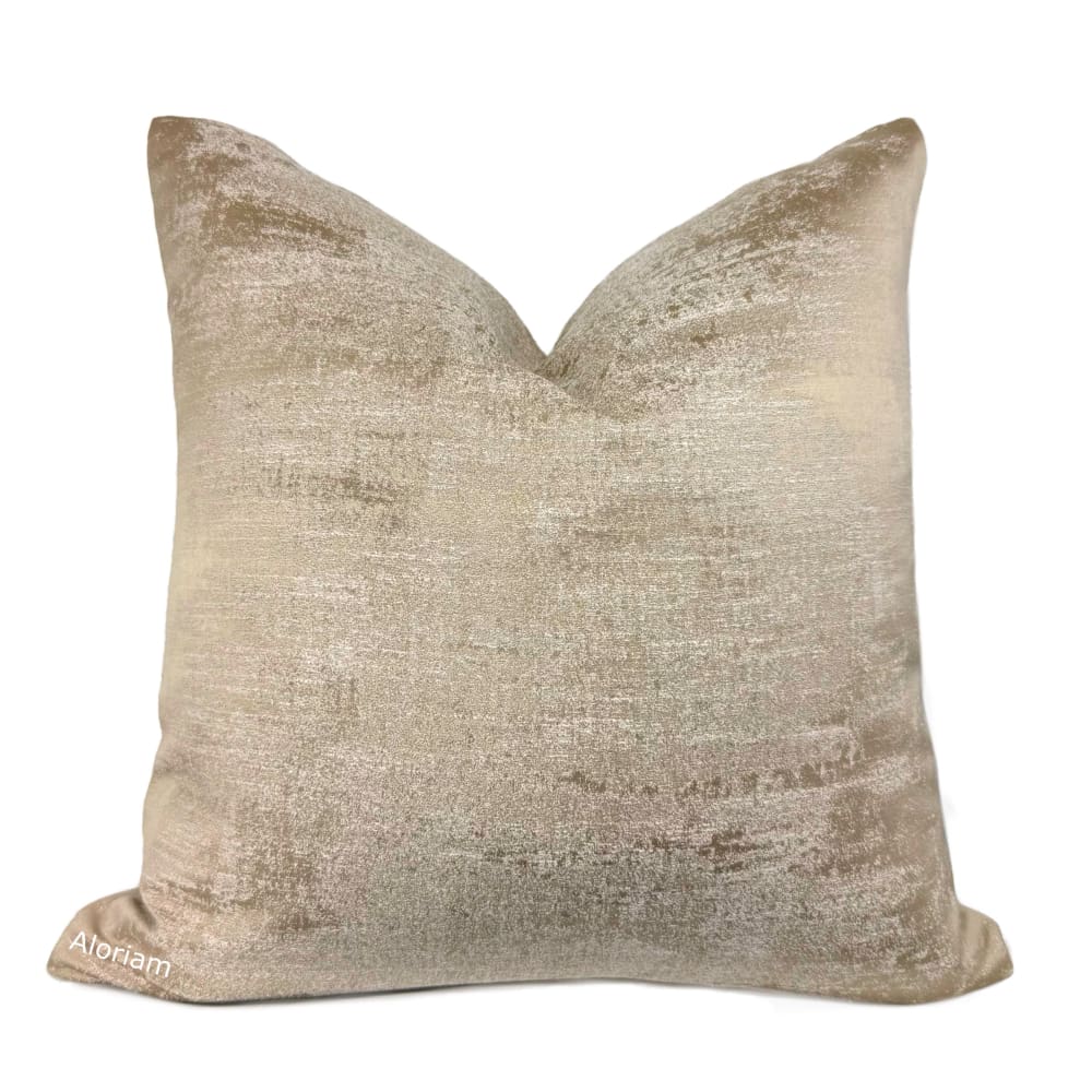 Cerruto Modern Cafe Beige Tonal Pillow Cover - Aloriam