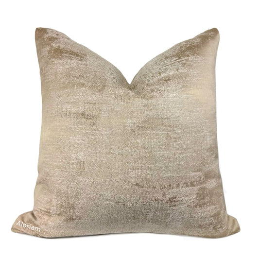 Cerruto Modern Cafe Beige Tonal Pillow Cover - Aloriam