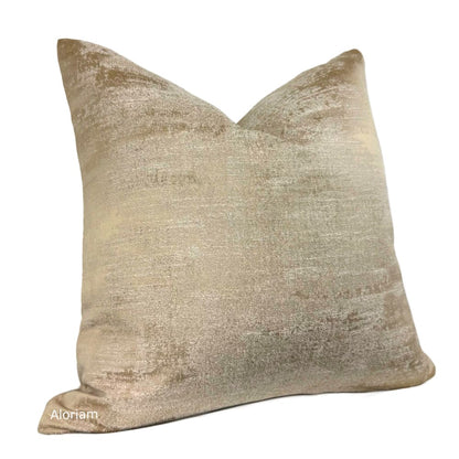 Cerruto Modern Cafe Beige Tonal Pillow Cover - Aloriam