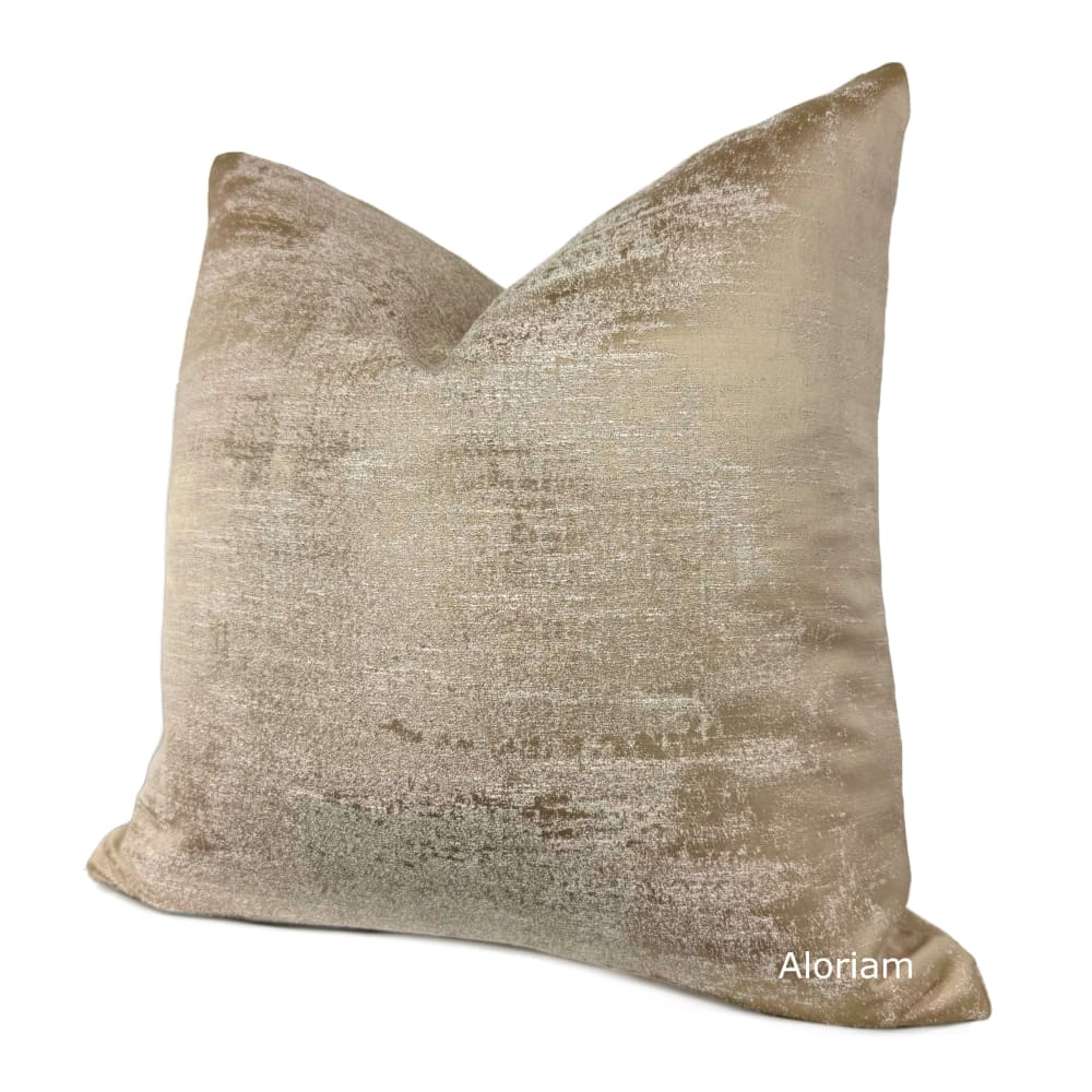 Cerruto Modern Cafe Beige Tonal Pillow Cover - Aloriam