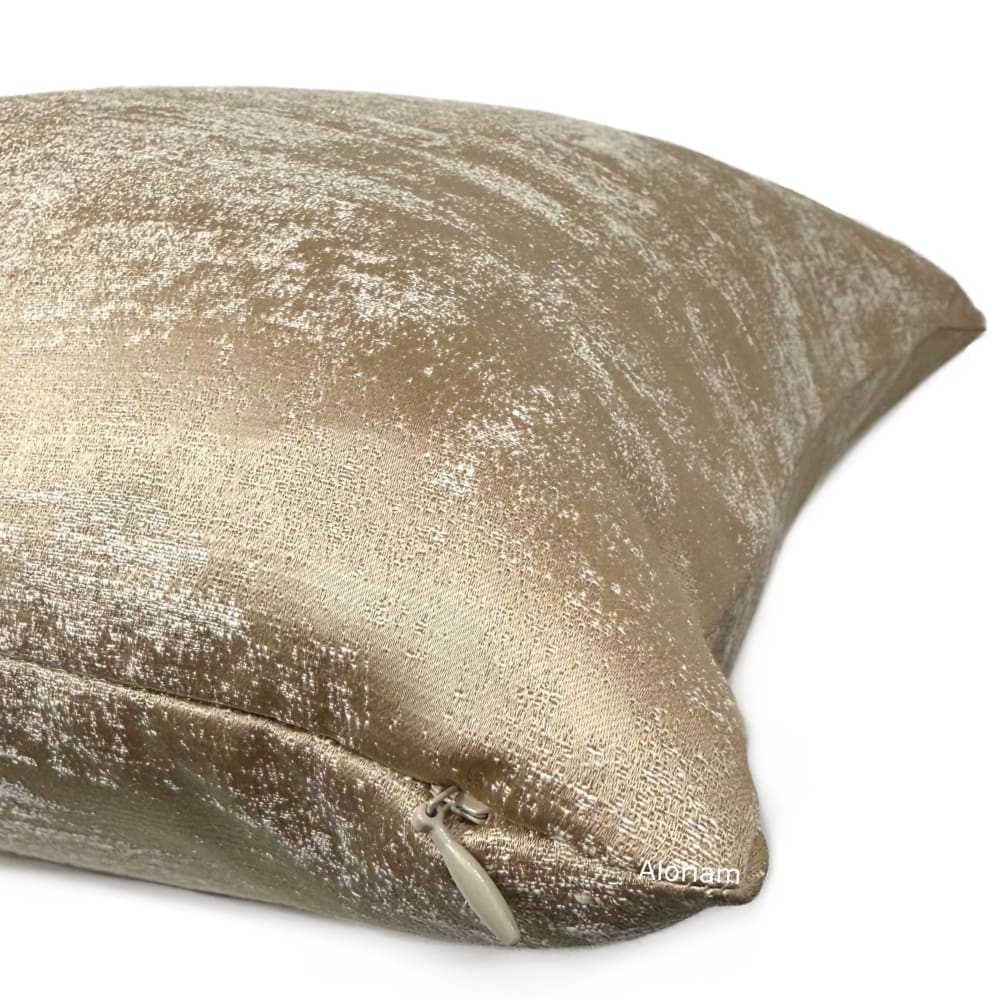 Cerruto Modern Cafe Beige Tonal Pillow Cover - Aloriam