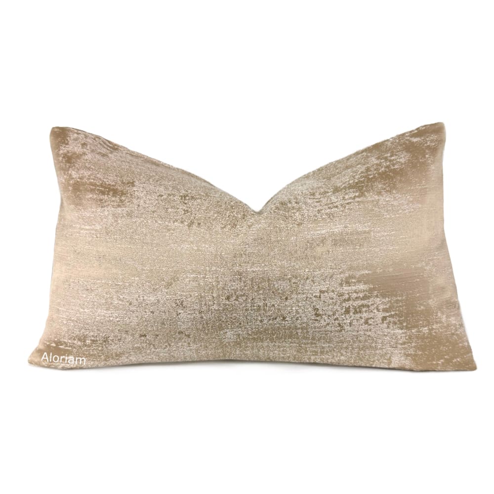 Cerruto Modern Cafe Beige Tonal Pillow Cover - Aloriam