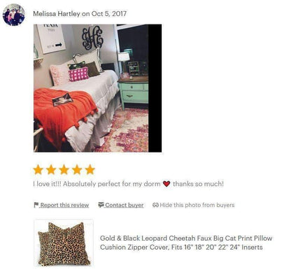 Classic Gold & Black Leopard Spots Chenille Pillow Cover - Aloriam