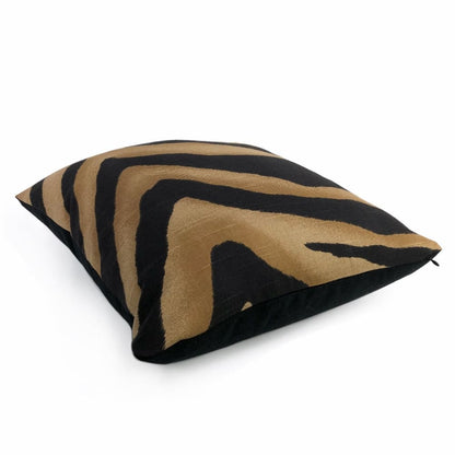 (CLEARANCE) Darrow Black Brown Tiger Stripe Pillow Cover - Aloriam