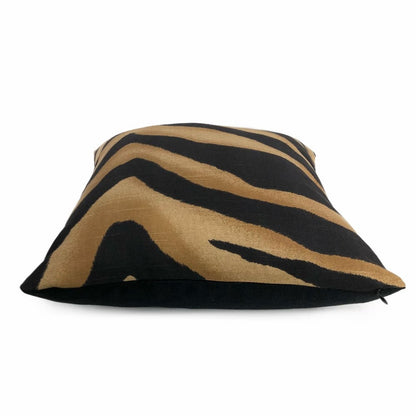 (CLEARANCE) Darrow Black Brown Tiger Stripe Pillow Cover - Aloriam