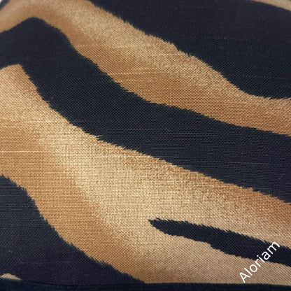 (CLEARANCE) Darrow Black Brown Tiger Stripe Pillow Cover - Aloriam