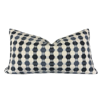 (CLEARANCE) Designer Black Gray Cream Checks Geometric Texture Pillow Cover - Aloriam
