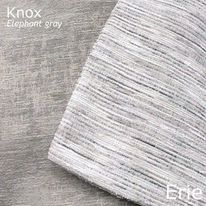 Erie Cream Gray Taupe Tonal Slub Chenille Pillow Cover - Aloriam