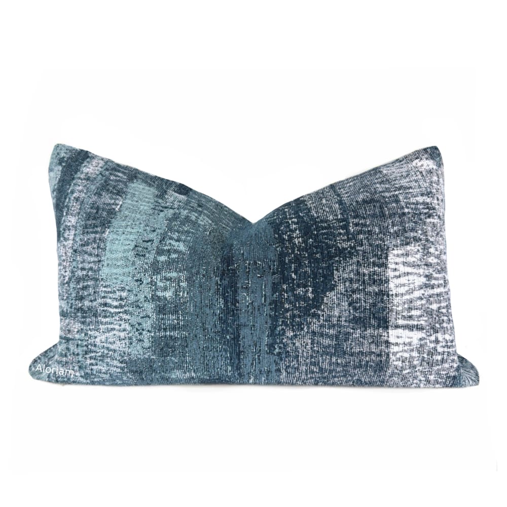 (CLEARANCE) Grand Teton V Blue Tonal Texture Pillow Cover - Aloriam